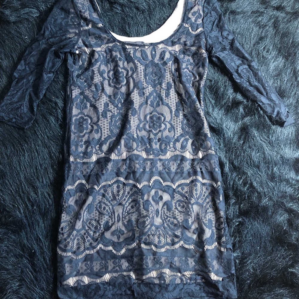 Black laced dress